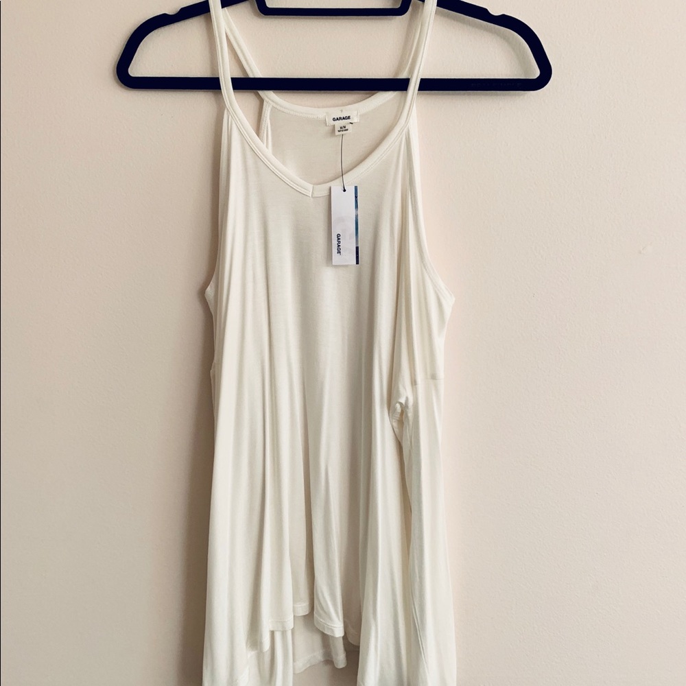 NWT White Cold Shoulder Long-Sleeve